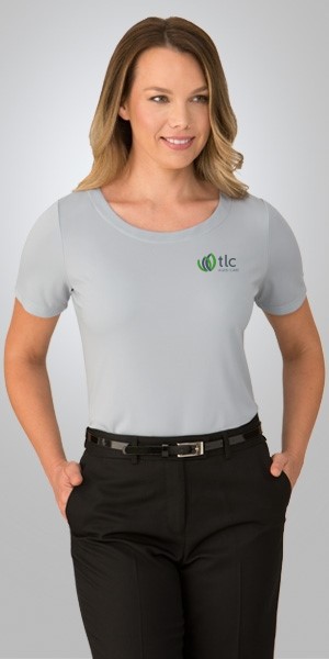 Ladies Top - Smart Knit Short Sleeve By Total Image Group TLC Uniform